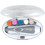 Kit Lixa de Unha Elétrico Deluxe Cinza (0m+) - Clingo