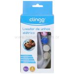 Kit Lixa de Unha Elétrico Deluxe Cinza (0m+) - Clingo
