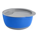 Kit 2 Tigelas com Tampa Colors Azul (6m+) - Clingo