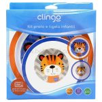 Kit Prato Raso e Bowl Tigre (6m+) - Clingo
