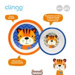 Kit Prato Raso e Bowl Tigre (6m+) - Clingo