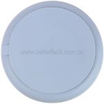 Prato em Silicone com Divisórias e Ventosa Flex Azul (6m+) - Clingo
