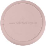 Prato em Silicone com Divisórias e Ventosa Flex Rosa (6m+) - Clingo