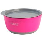 Kit 2 Tigelas com Tampa Colors Rosa (6m+) - Clingo