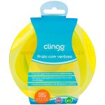 Prato com Ventosa Amarelo (6m+) - Clingo