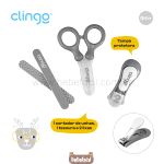 Kit Manicure para bebê Cinza (0m+) - Clingo