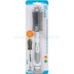 Escova para Mamadeira Premium em Silicone Cinza (0m+) - Clingo