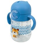 Copo de Tritan c/ Canudo Tigre 300ml (6m+) - Clingo