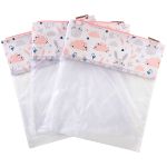 Kit Organizador 3 Saquinhos Porta Roupinhas de Maternidade Bunny Rosa - Just Baby
