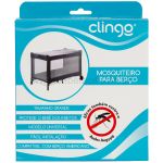 Mosquiteiro para berço com elástico Branco - Clingo
