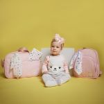 Bolsa Maternidade para bebê Bunny Rosa - Just Baby