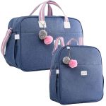 Bolsa Maternidade + Mochila Maternidade Color Rosa - Just Baby