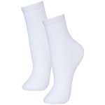 Meia Soquete infantil cano longo Branca - Puket