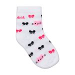Kit com 3 meias Soquete para bebê Gatinha Laços - Puket