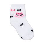 Kit com 3 meias Soquete para bebê Gatinha Laços - Puket