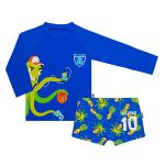 Conjunto de banho para bebê Polvo: Camiseta Surfista + Sunga - Puket