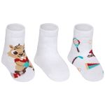 Kit com 3 meias Soquete para bebê Esquilinho - Puket