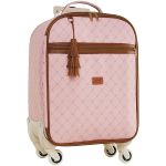 Mala com rodinhas + Bolsa + 2 Necessaires + 3 Saquinhos + Porta Carteira de Vacinação Bella Rosa - Just Baby