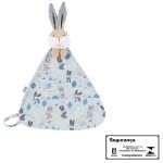 Naninha Chocalho para bebê em plush Coelhinho - Anjos Baby