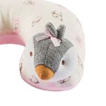 Protetor de pescoço para bebê Pinguinzinha Rosa - Anjos Baby