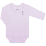 Pack: 3 Bodies manga longa em suedine Lilás/Branco/Rosa - Junkes Baby