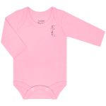 Pack: 3 Bodies manga longa em suedine Pink/Rosa/Branco - Junkes Baby