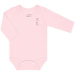 Pack: 3 Bodies manga longa em suedine Pink/Rosa/Branco - Junkes Baby