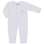 Macacão longo para bebê em suedine Mescla - Junkes Baby