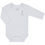 Pack: 3 Bodies manga longa em suedine Mescla/Off White/Azul - Junkes Baby