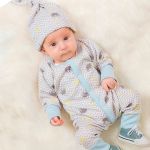 Macacão longo para bebê em suedine Elefantinho - Junkes Baby