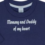 Blusão c/ Legging e Faixa para bebê em moletinho Mommy & Daddy - Junkes Baby