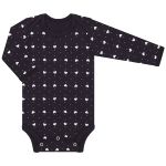 Jardineira c/ Body longo para bebê em suedine Love - Baby Gut