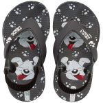 Chinelo Infantil Klin Grafite Vermelho - Klin