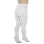 Meia Calça para bebê em algodão Branca - Leke
