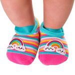 Meia Sapatilha para bebê Arco-Íris - Leke