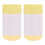 Kit c/ Touca, Luva e Sapatinho para bebê em tricot Amarelo - Leke