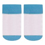 Kit c/ Touca, Luva e Sapatinho para bebê em tricot Azul - Leke
