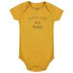 Kit: Body longo + Body curto + Calça para bebê em algodão Big Roar Leão - Orango Kids