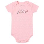 Kit: Body longo + Body curto + Calça para bebê em algodão Coração Little Sweetheart - Orango Kids