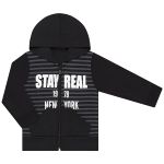 Blusão capuz c/ Calça para bebê em moletom Stay Real New York - Orango Kids