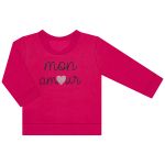 Blusão capuz c/ Calça para bebê em moletom Mon Amour - Orango Kids