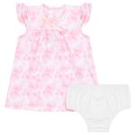 Vestido com Calcinha para bebe em viscomfort Love Cactus - Petit