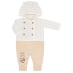 Macacão longo c/ Casaco para bebê em tricot Forest - Petit