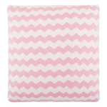 Almofada quadrada para berço em tricot Chevron Rosa - Petit