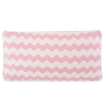Almofada retangular para berço em tricot Chevron Rosa - Petit