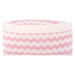 Almofada retangular para berço em tricot Chevron Rosa - Petit