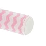 Rolinho de cabeceira para berço em tricot Chevron Rosa - Petit