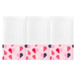 Kit com 3 fraldinhas de boca para bebê em fralda Corações - Pingo Lelê