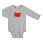 Body longo c/ Calça (Mijão) para bebê em suedine Tigrinho - Pingo Lelê