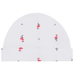 Macacão longo c/ Touca para bebê em suedine Flamingo - Pingo Lelê